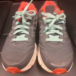 Nike Kids Gray and Coral Sneakers